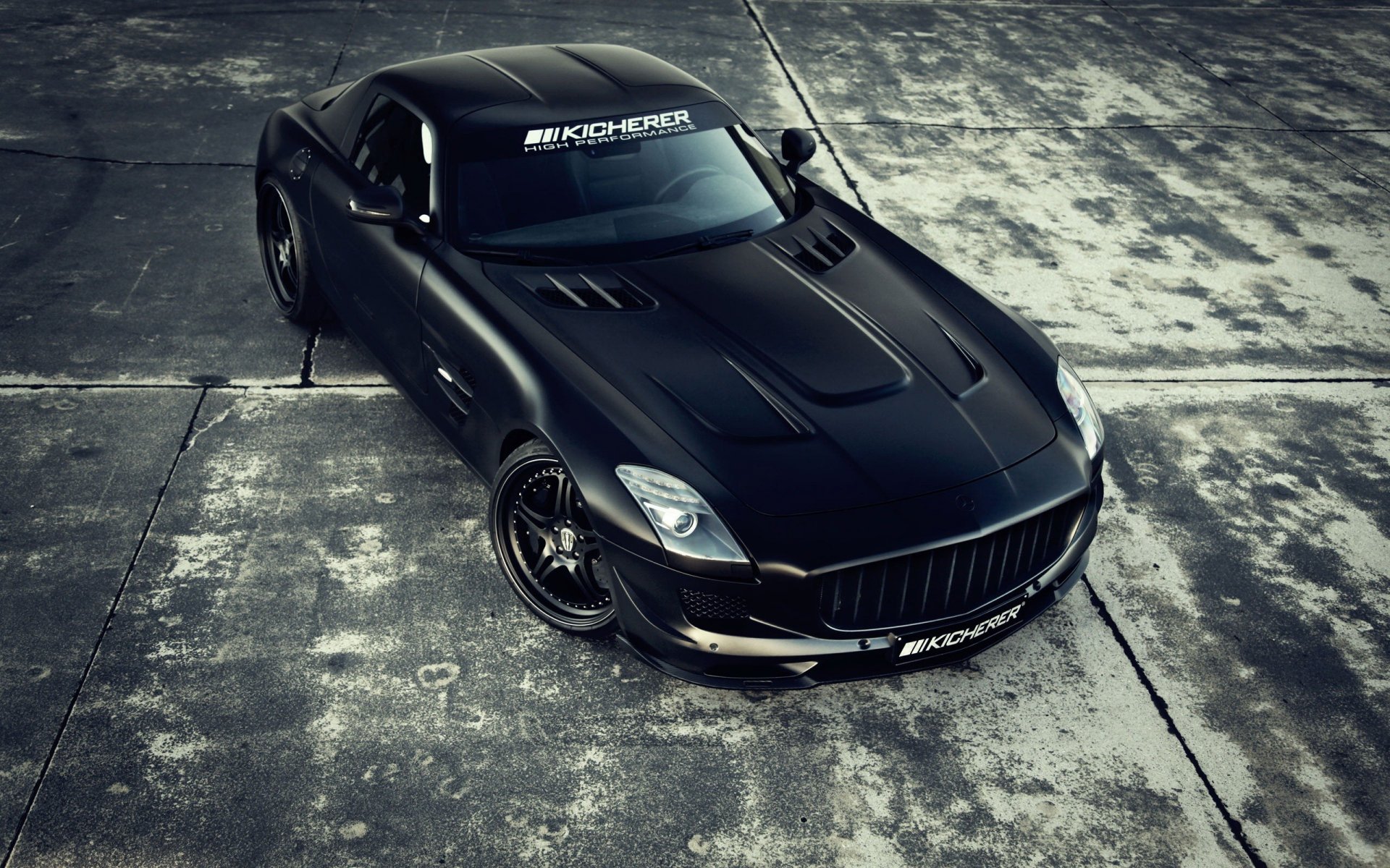 mercedes amg sls coupe kicherer black tuning