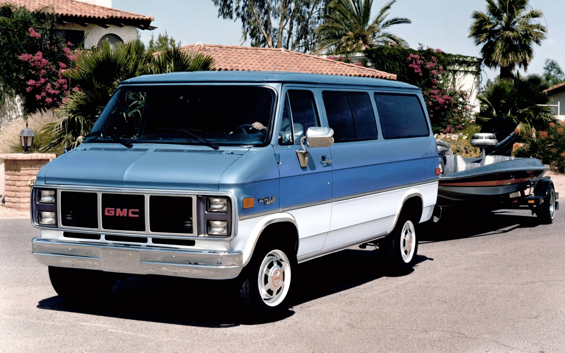 gmc vandura rallye stx 1985 van hintergrund