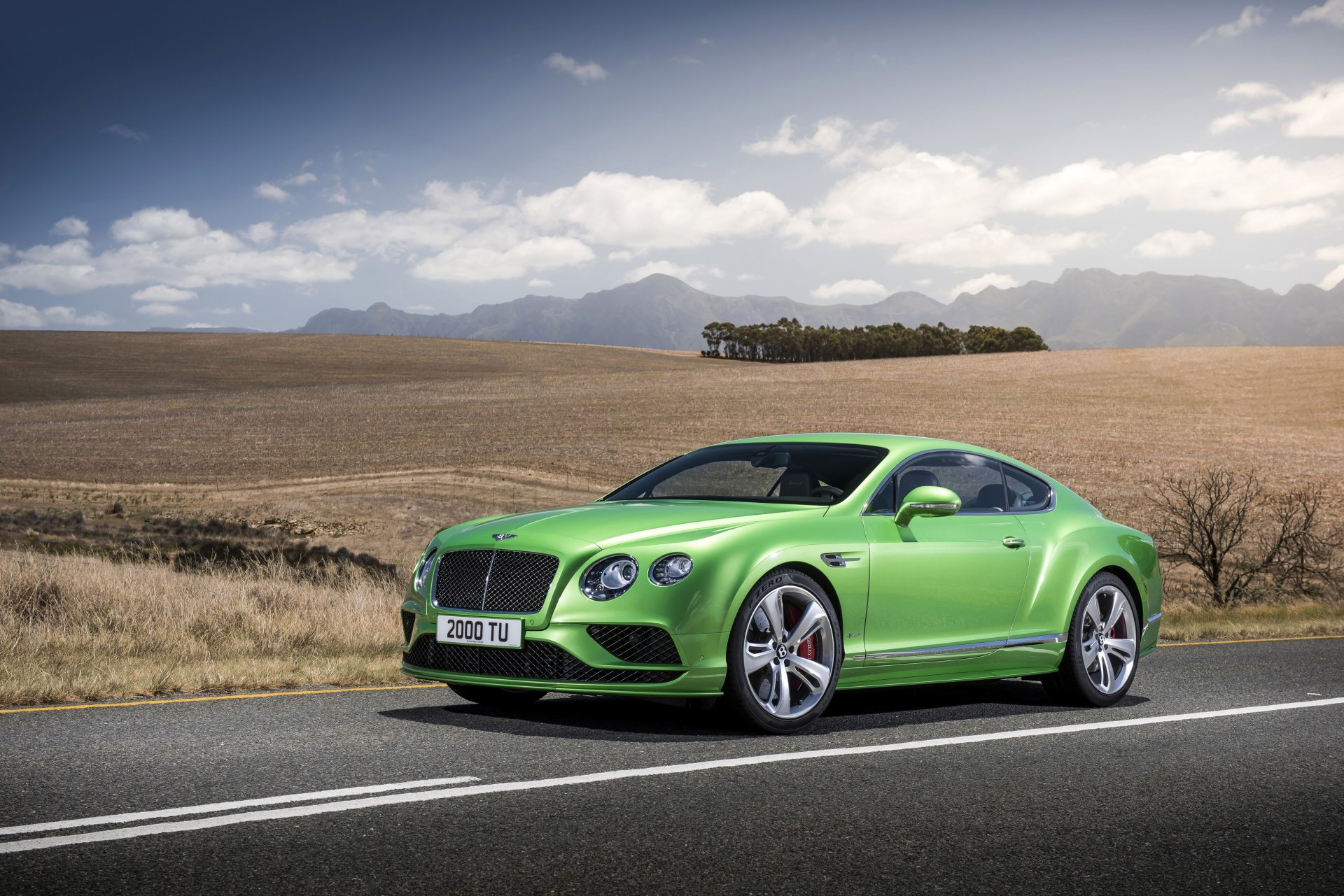 bentley 2015 continental gt speed verde claro metálico lujo coche foto