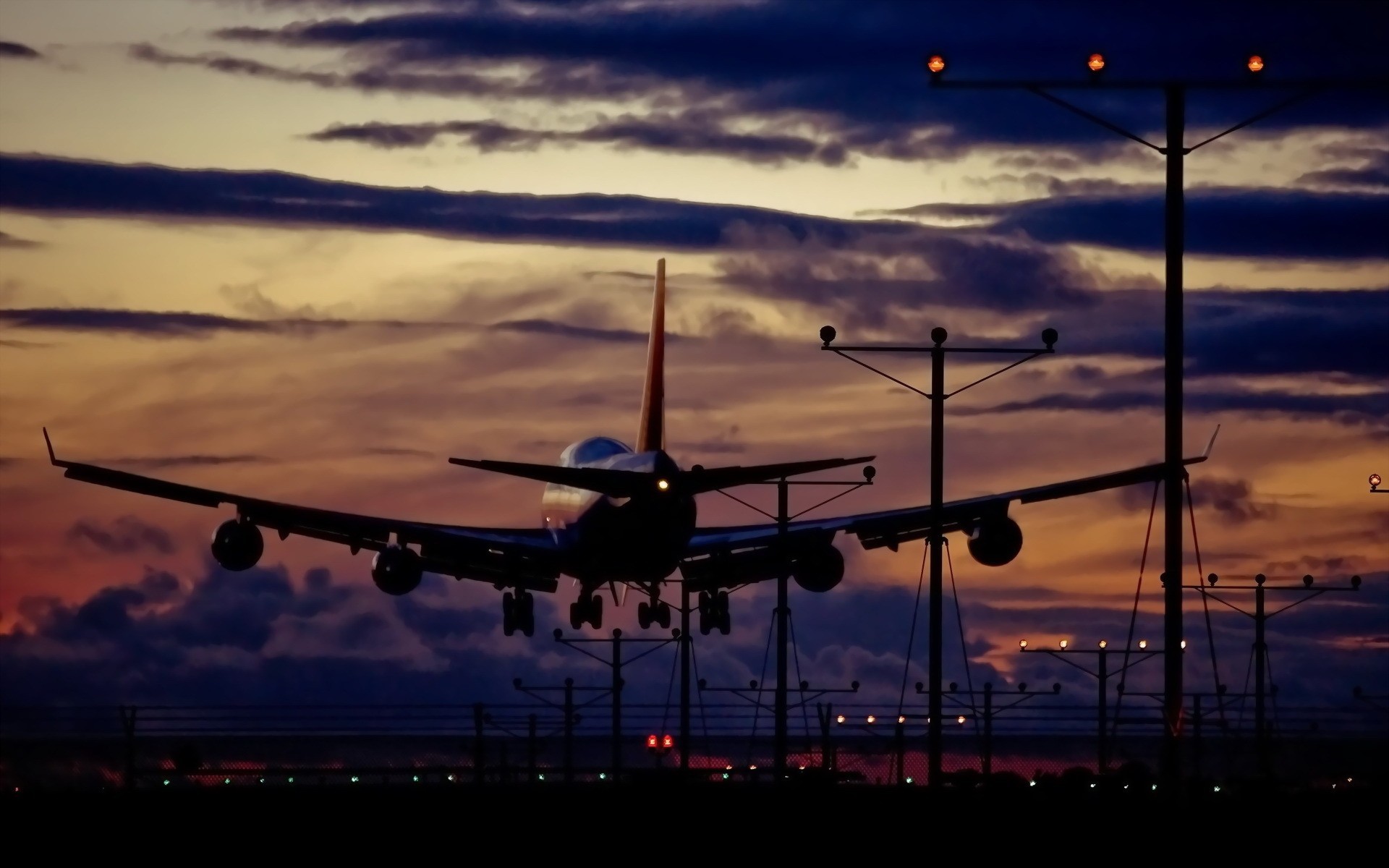 passager avion de ligne bande coucher de soleil reventon