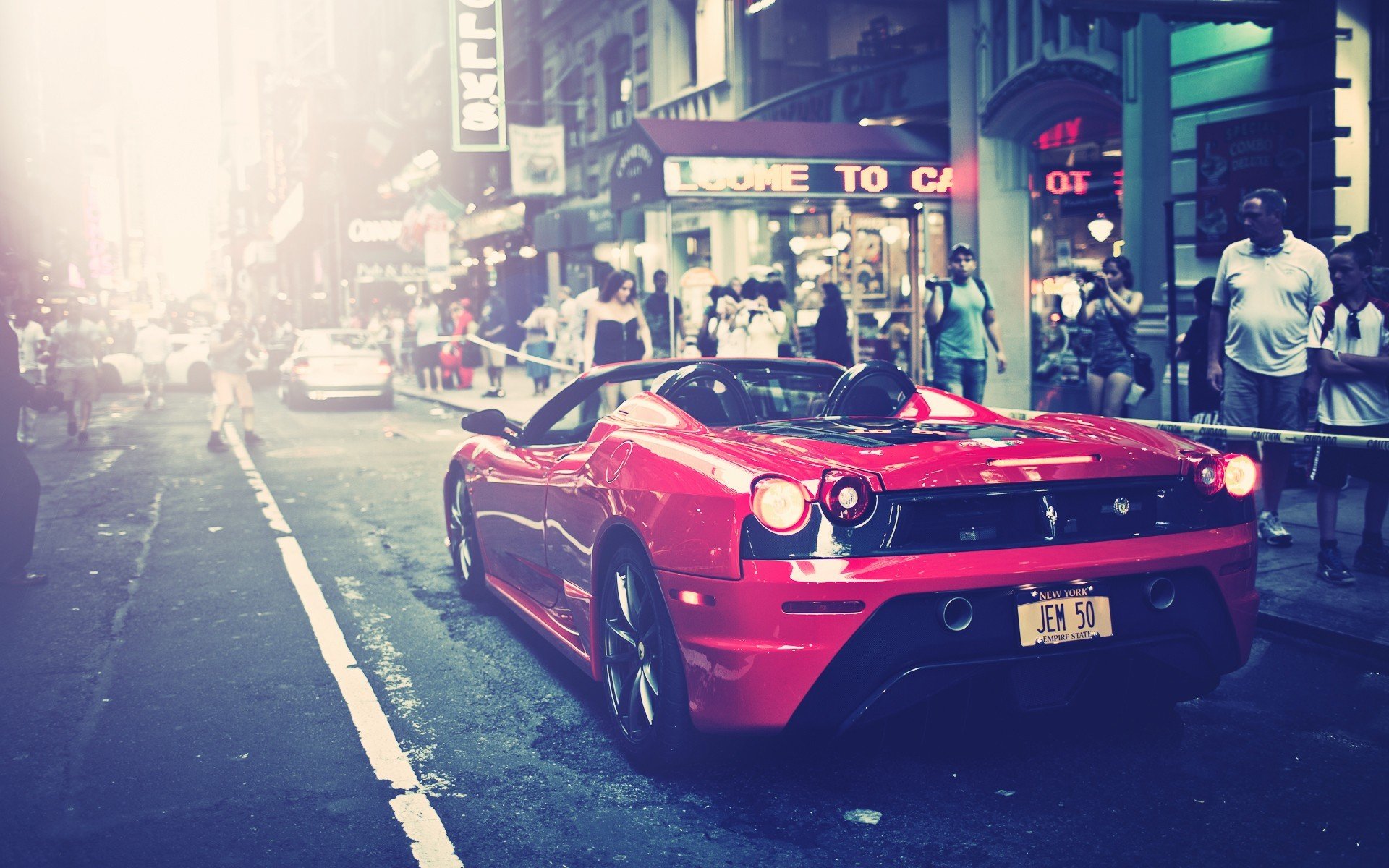 ferrari street peolpe city car town people