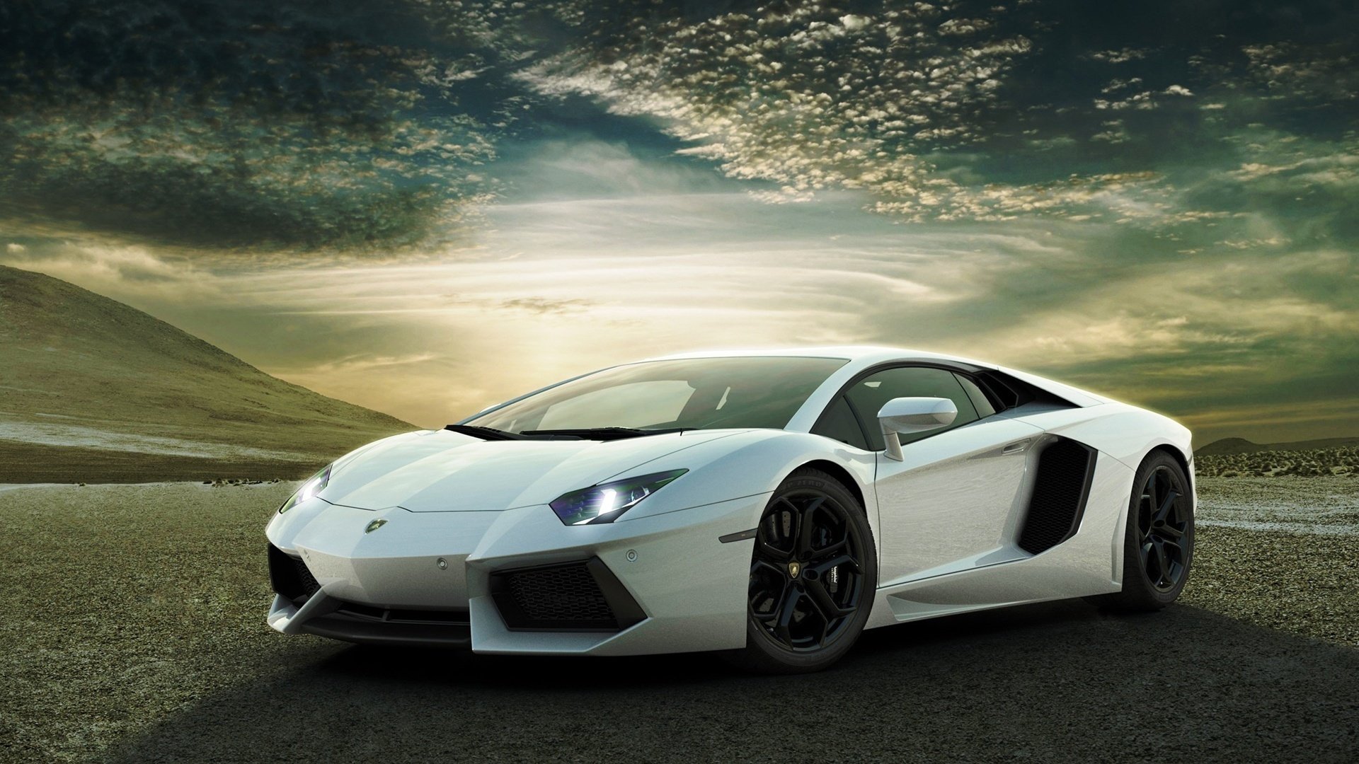 aventatodr voiture labourgini auto ciel nuages nature lamborghini voiture blanche voiture style conception forme voitures de sport transport véhicules