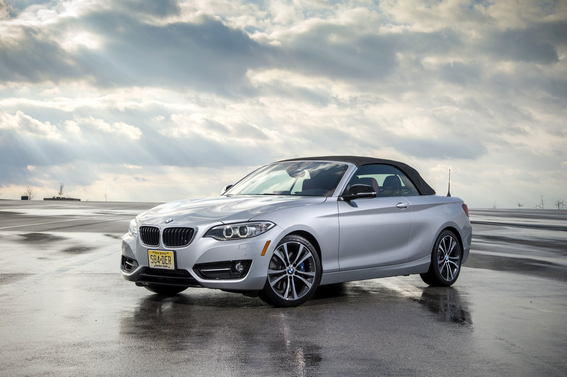 bmw f23 convertible silver car photo