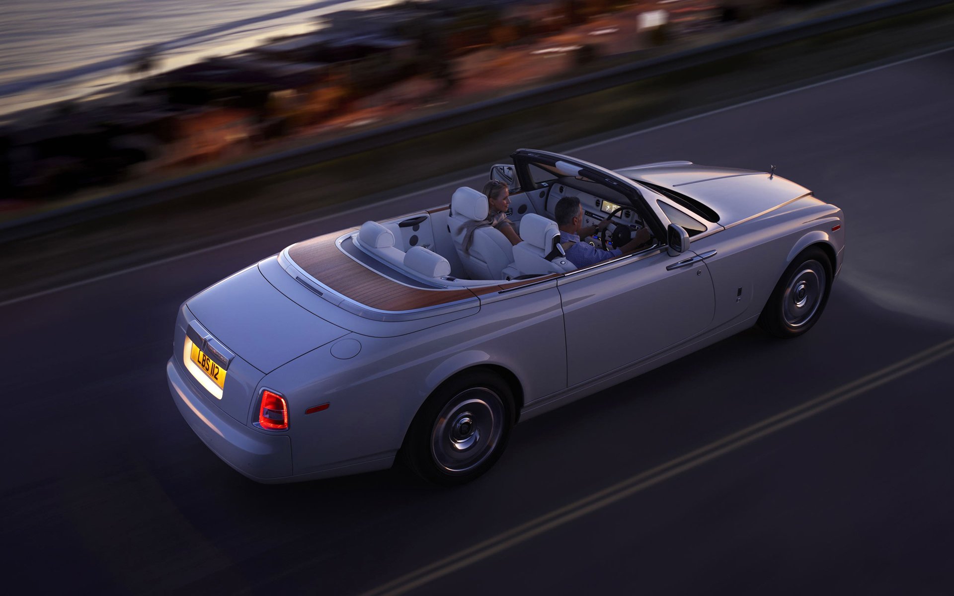 rolls-royce phantom drophead rolls royce convertible road