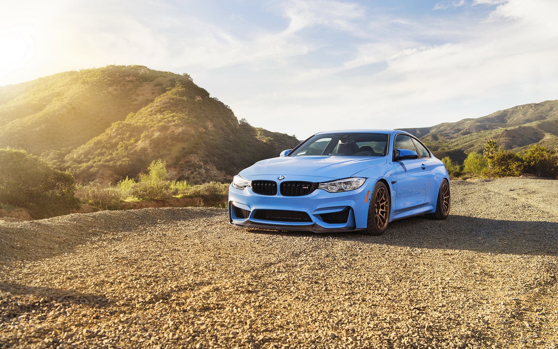 bmw m4 coche azul