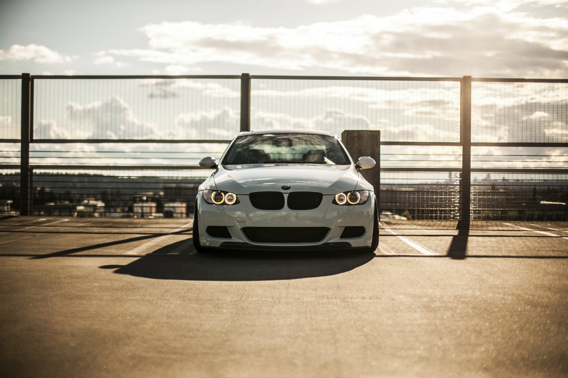 bmw m3 e92 blanco bmw frente luces de marcha barandilla