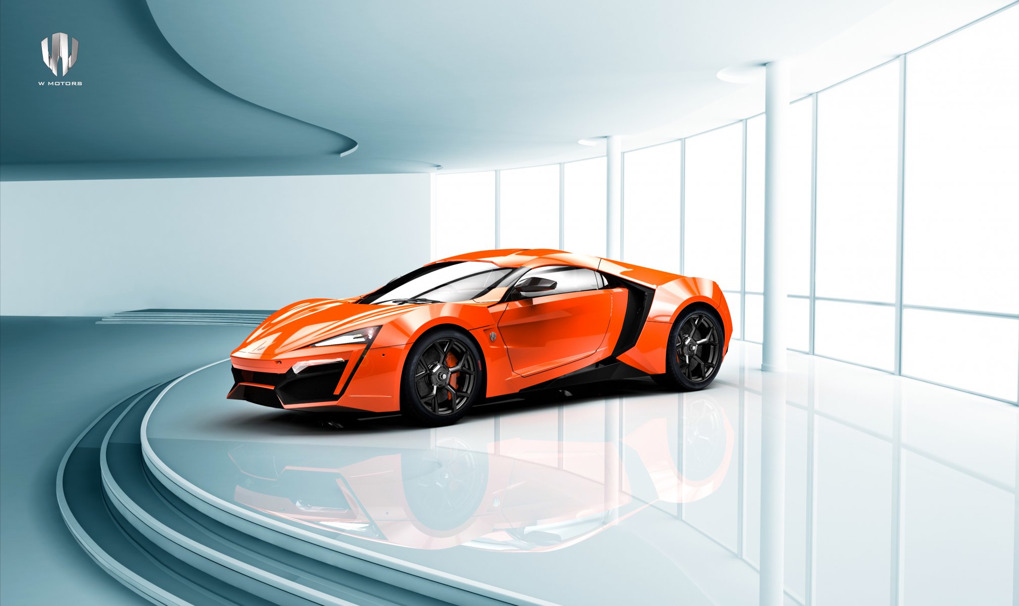 w-motors lykan hd padiglione arancione hypersport