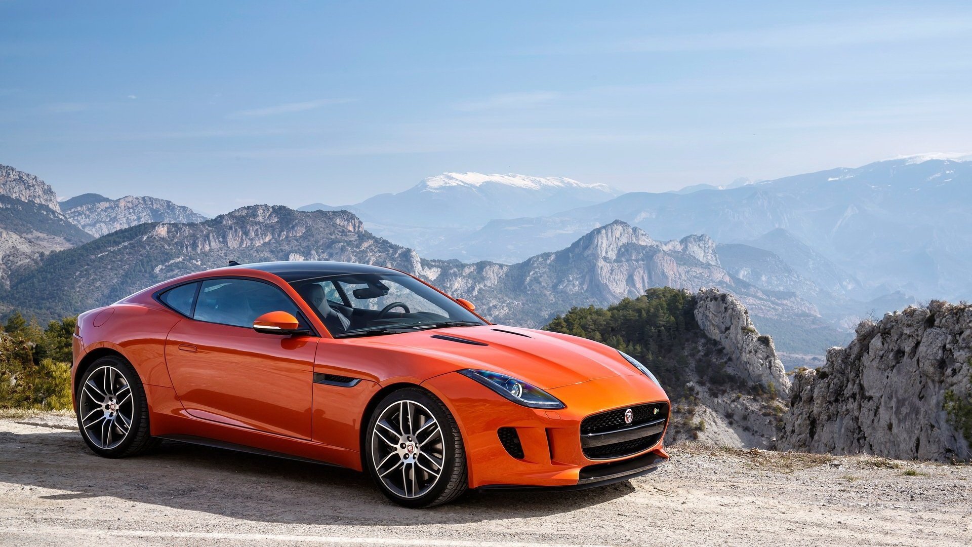 jaguar type f coupé orange