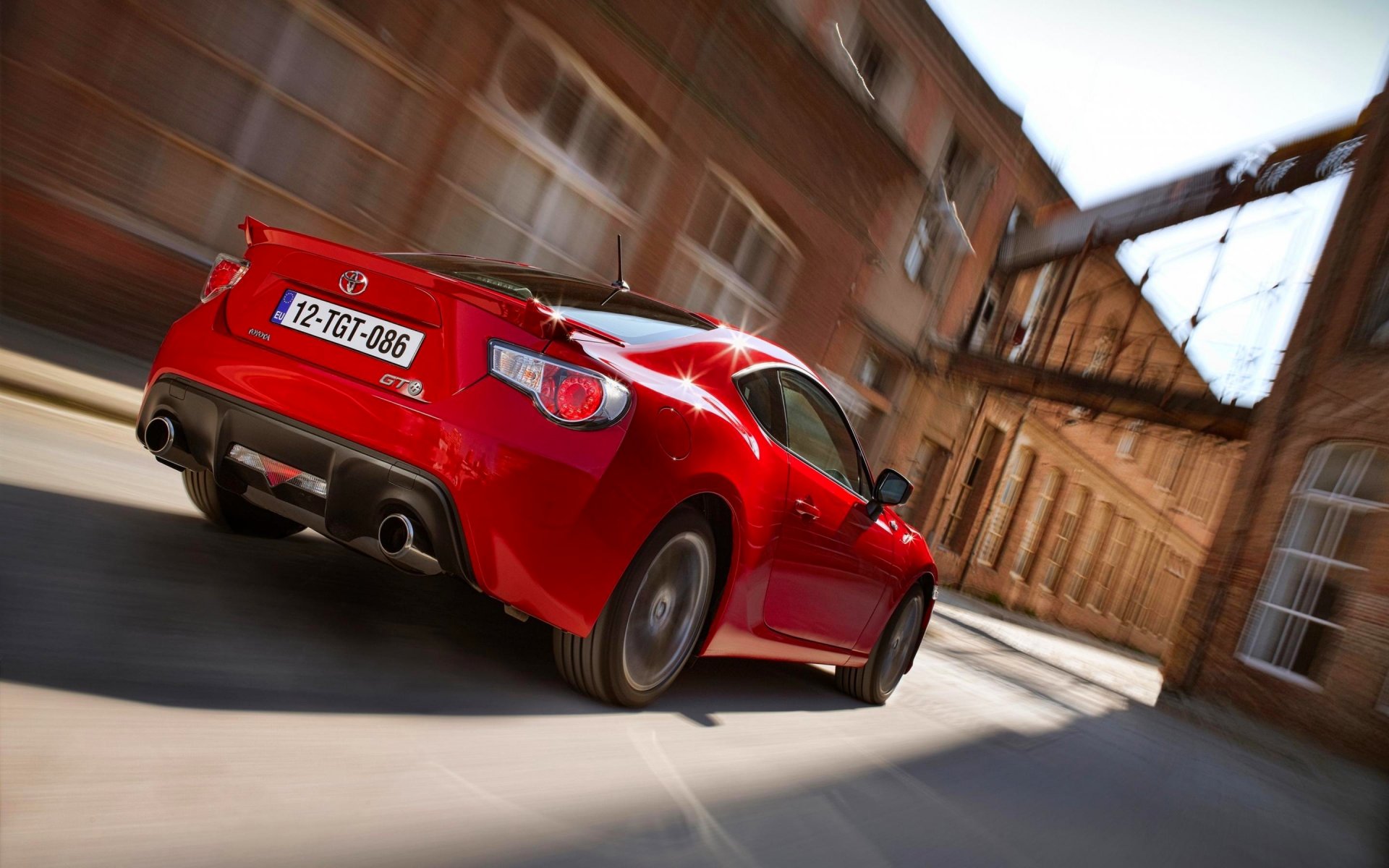 toyota gt86 auto giapponese rosso sfocatura