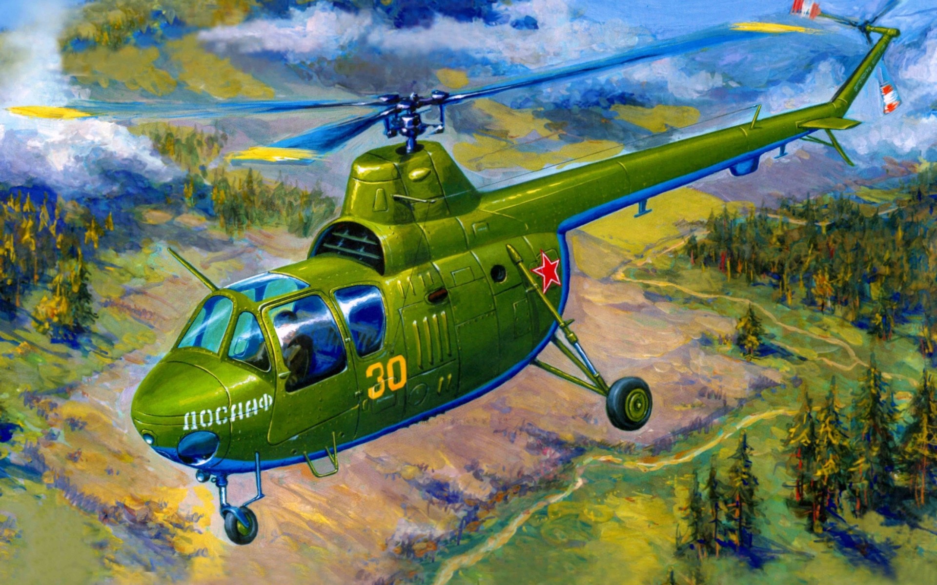 mi-1m kunst erste meilen mehrzweck hubschrauber leicht