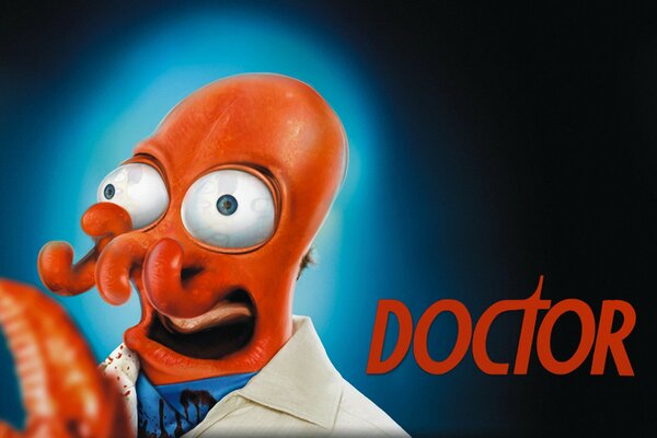 Dr. Zoidberg aus der Zeichentrickserie Futurama