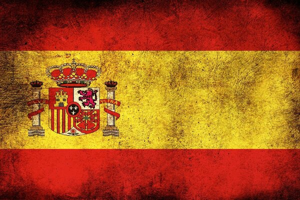 Dirty flag of the country Spain