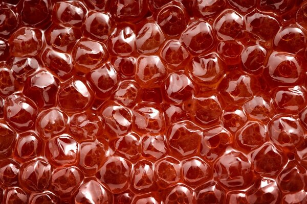 Red caviar is a delicious delicacy