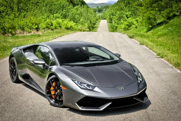 Silberner Lamborghini Huracan 2014 des Jahres