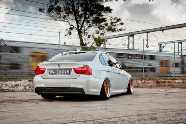 Original orange BMW wheels