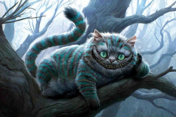 The Cheshire cat. Alice in Wonderland