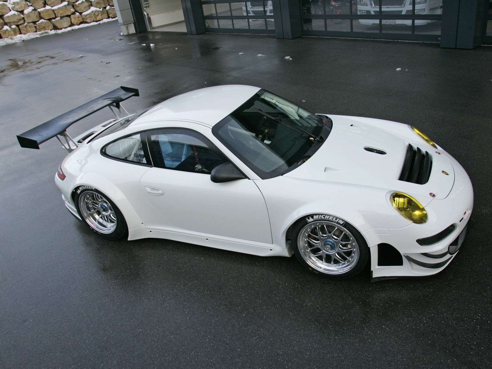 porsche 911 gt3 rsr porsche coche deportivo calle blanco