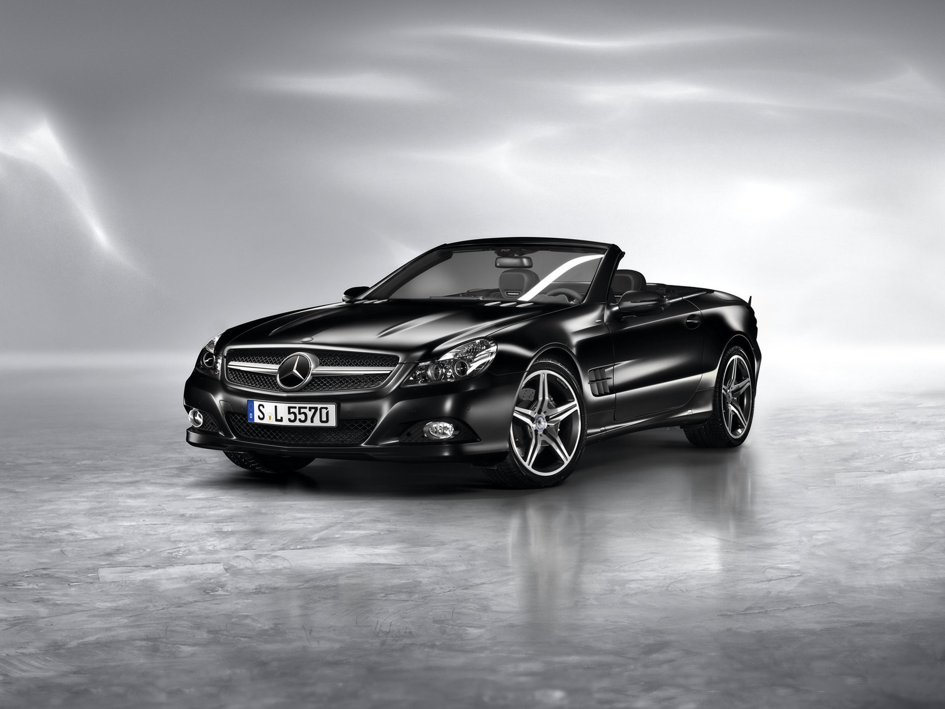 2010-mercedes-benz-sl-notte edizione anteriore e laterale - 1920x1440