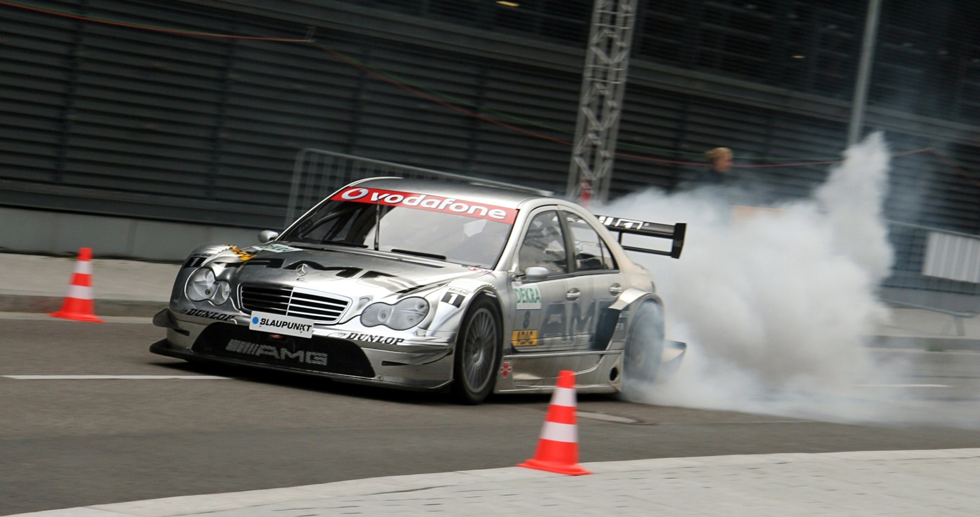 dtm mercedes burnout