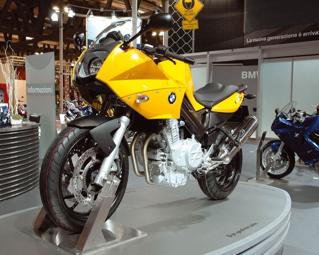 bmw yellow bike