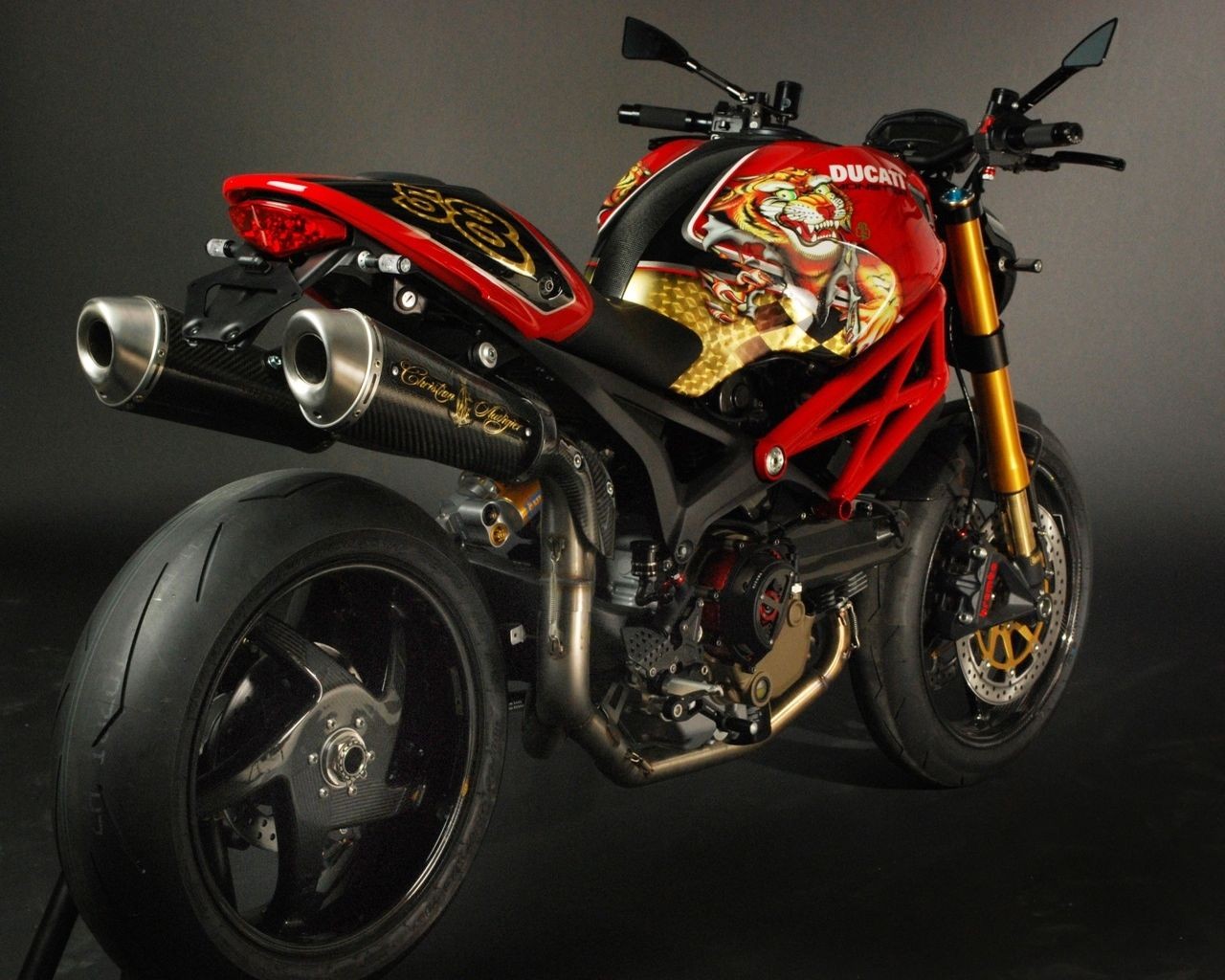 ducati red graffiti