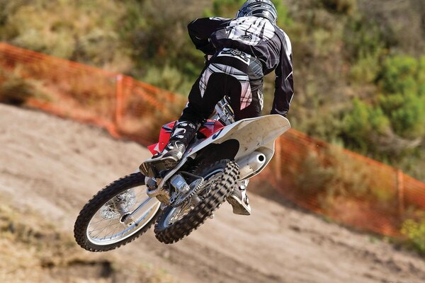 Motocross en moto Honda off-Road