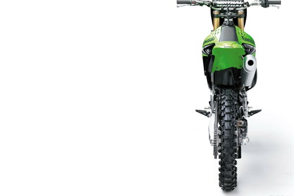 Motorower Kawasaki . Widok Z Tyłu