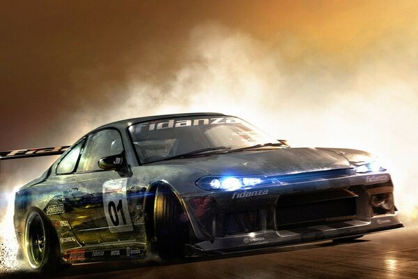 Online-Spiel mit steilen Drifts