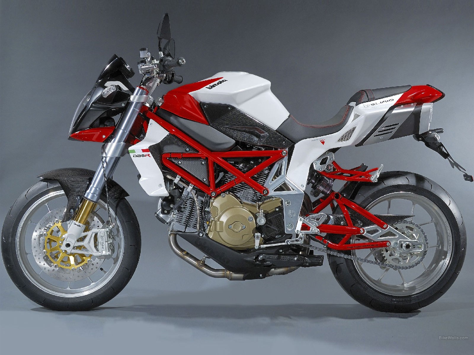 bimota db6r na przednim kole