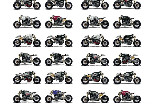 Colección de motocicletas de toda una generación de la humanidad