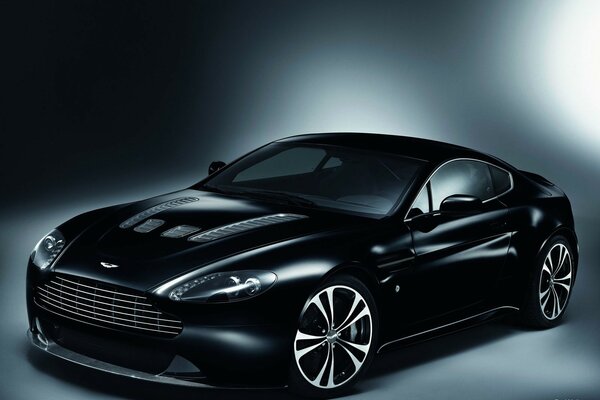 Premium black Aston car