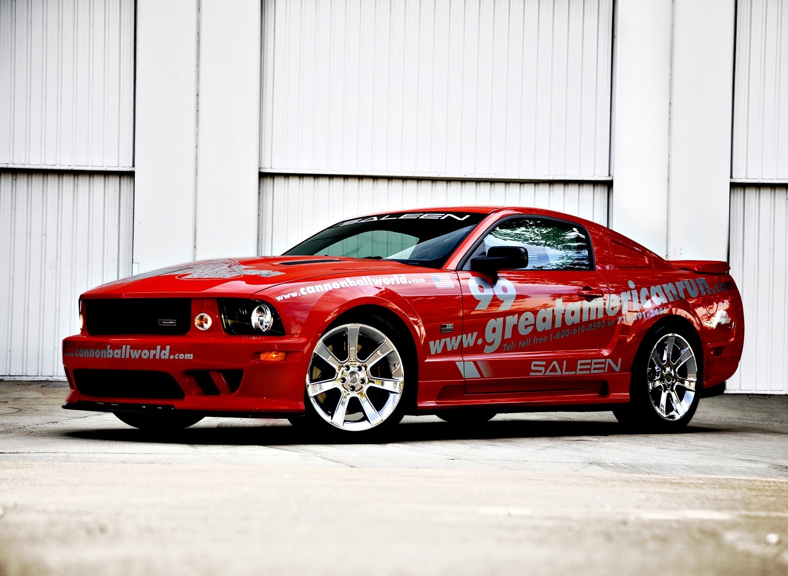 mustang rot rennen