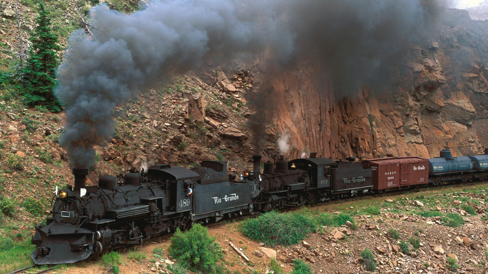 colorado locomotive a vapore montagne