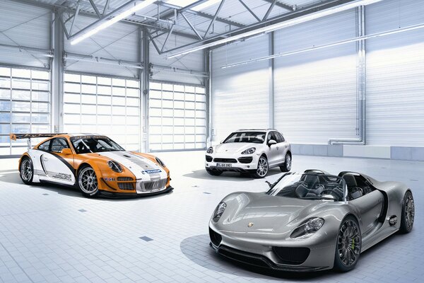 New Porsche cars are presented to your attention