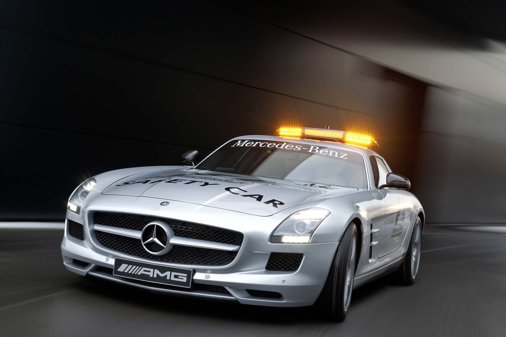 mercedes sls amg 2010 sicurezza auto f1