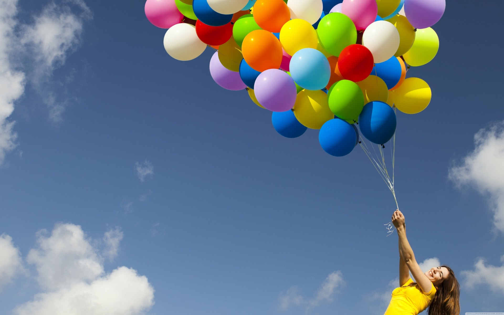 ballons multicolores