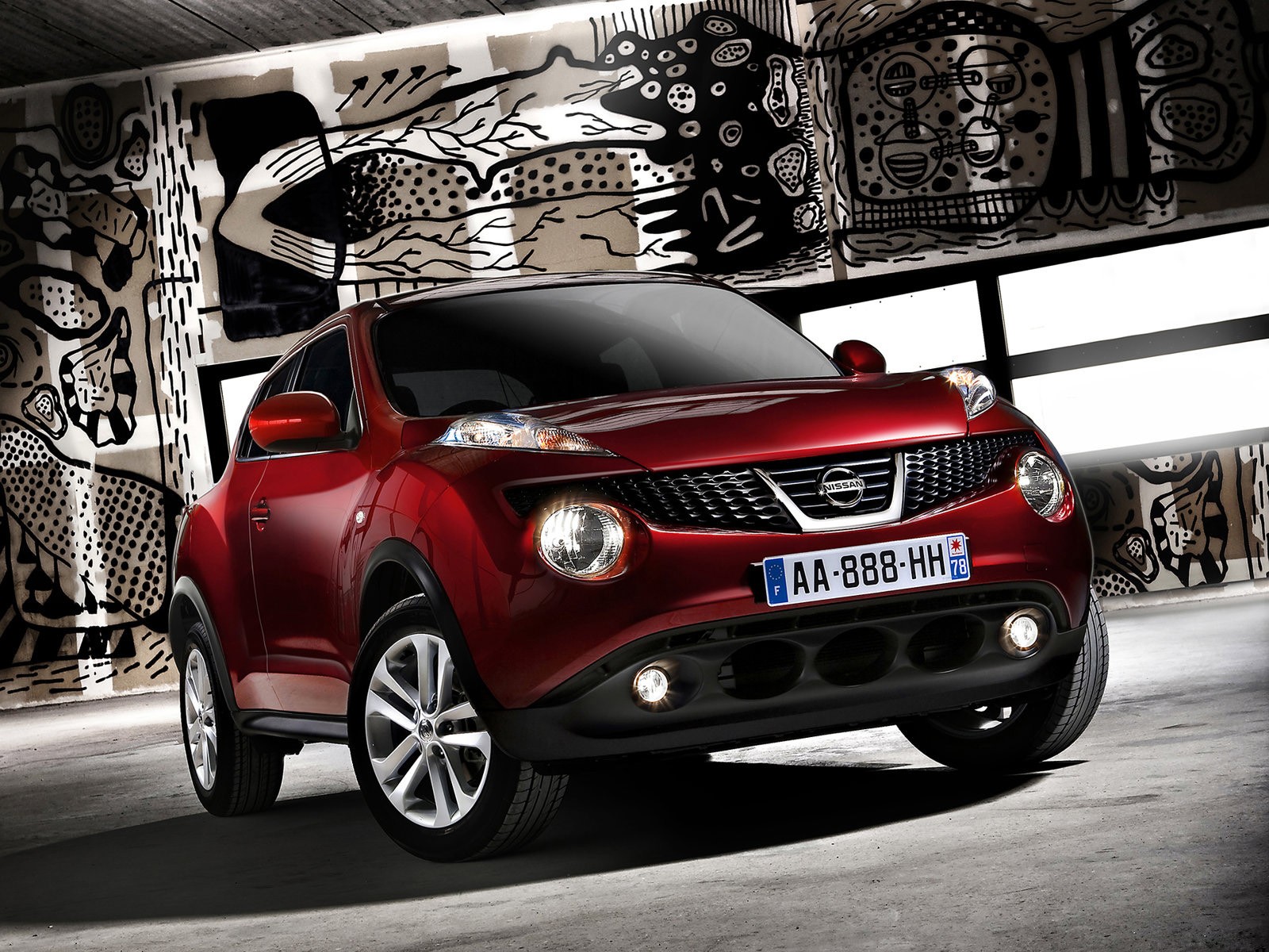 nissan juke auto rouge