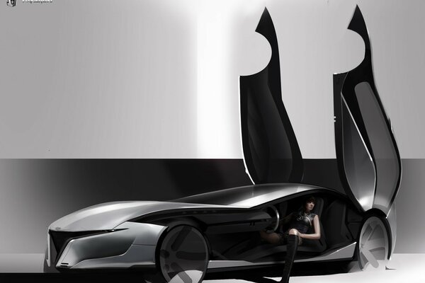 The concept of the Alfa Romeo Pandion car