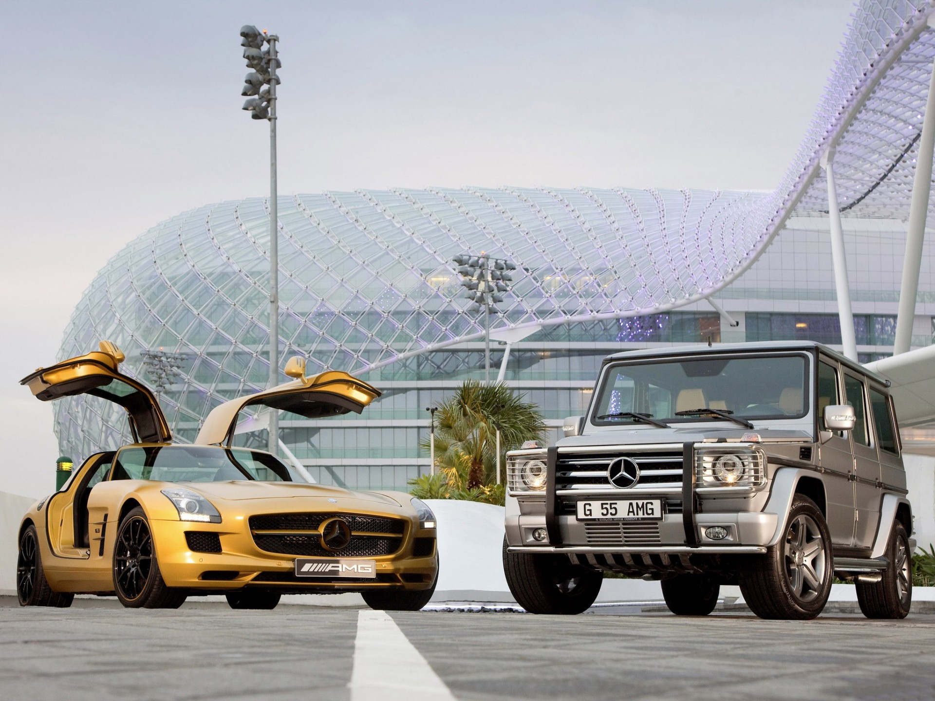 mercedes benz sls amg desierto gold edition g 55 amg