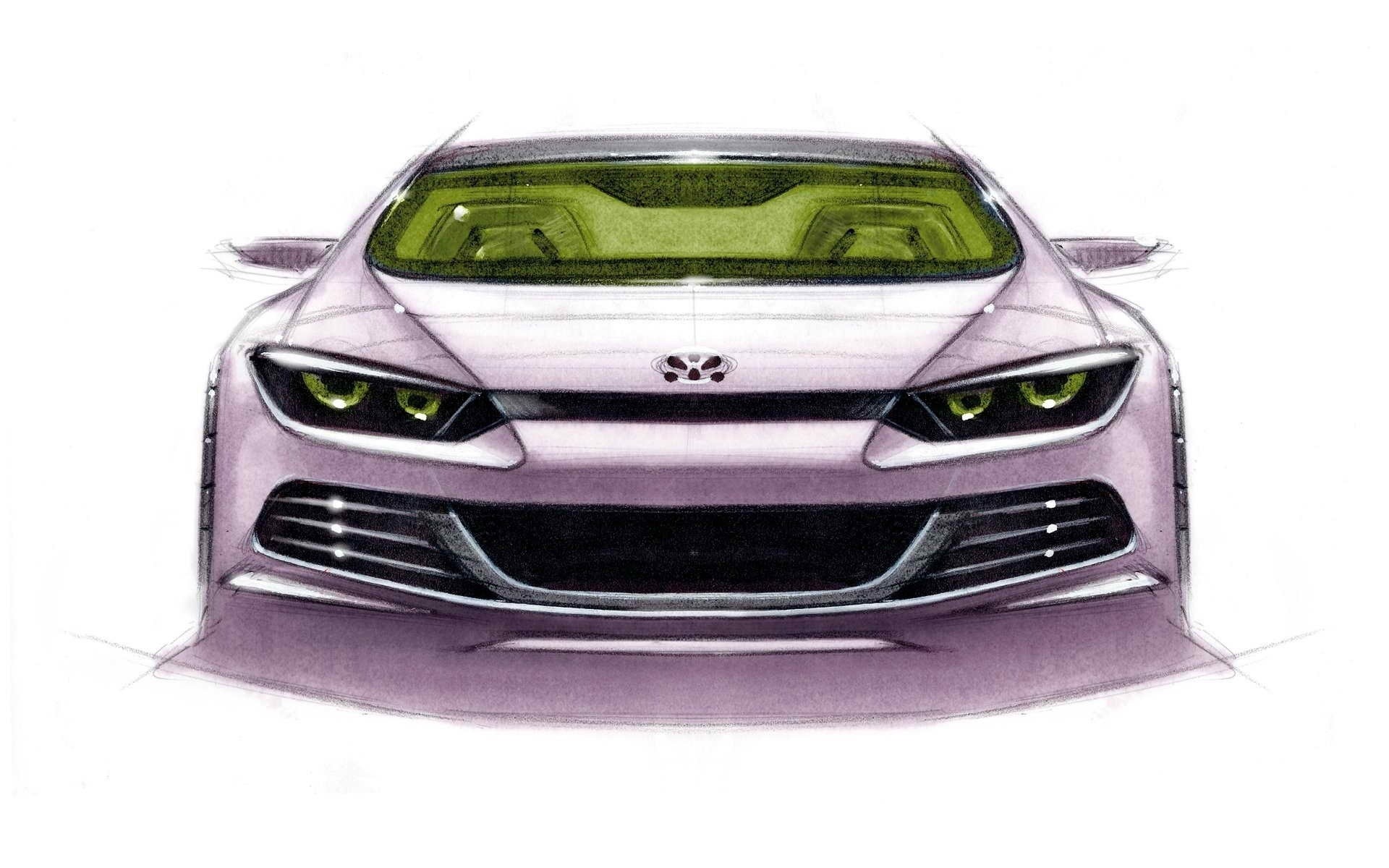 volkswagen scirocco schizzo