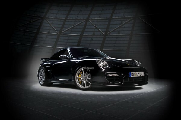 Elegant and powerful Porsche in the spotlight