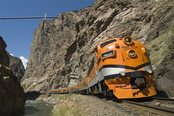 Tren de pasajeros entre Royal Gorge