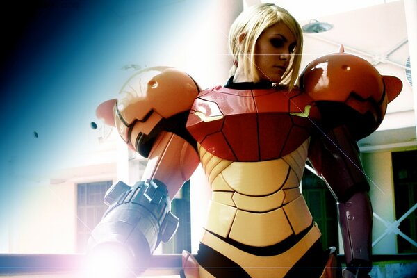 Blonde , iron man cosplay