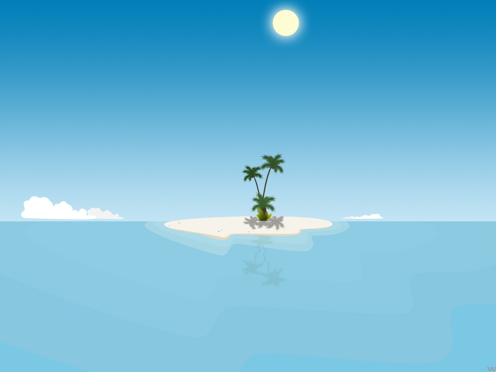 island vector minimalism