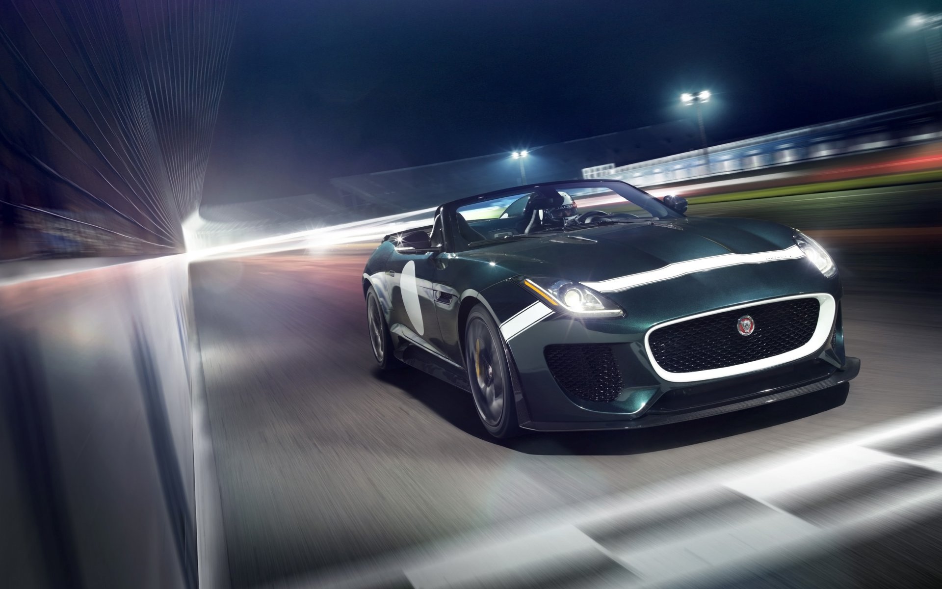 jaguar f-type projekt 7 fototapeta samochód jaguar w ruchu