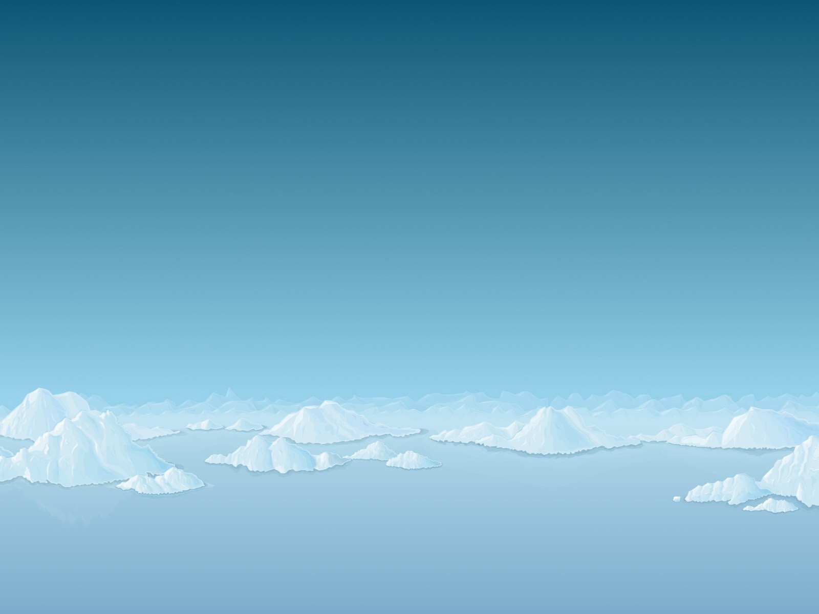 minimalism snow blue