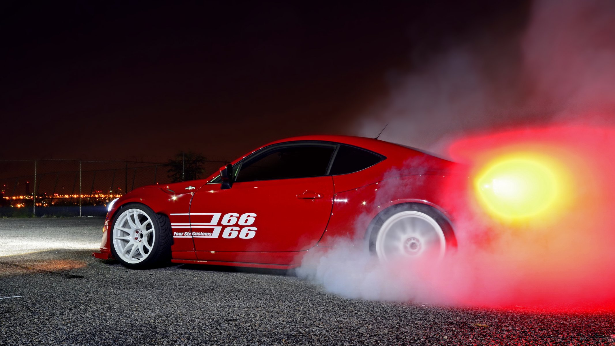 toyota gt86 car tuning burnout smoke