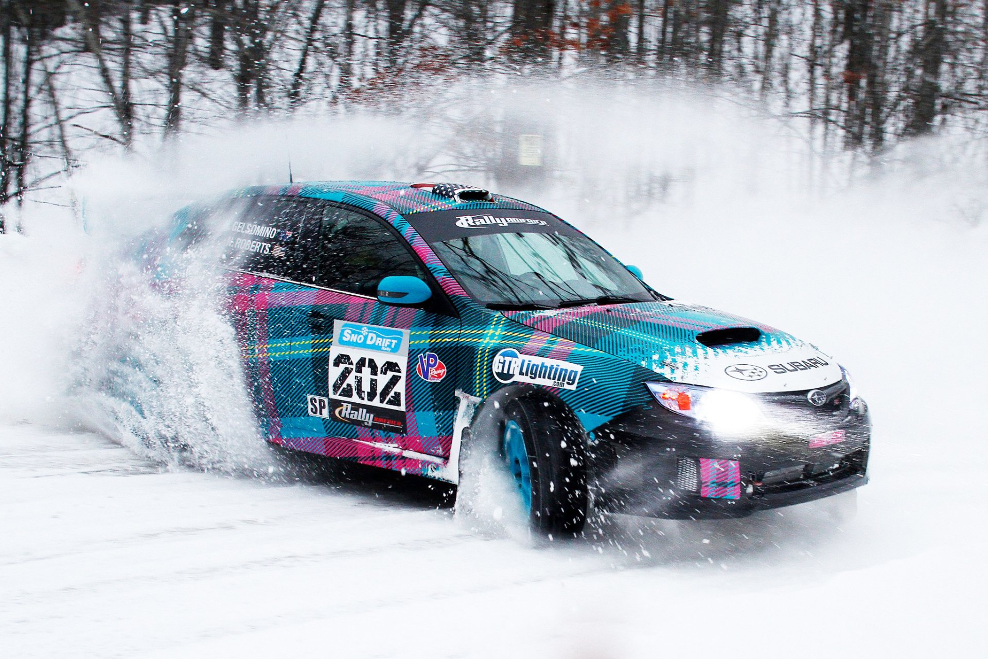 ubaru impreza rallye rallye auto schleudern winter schnee drift