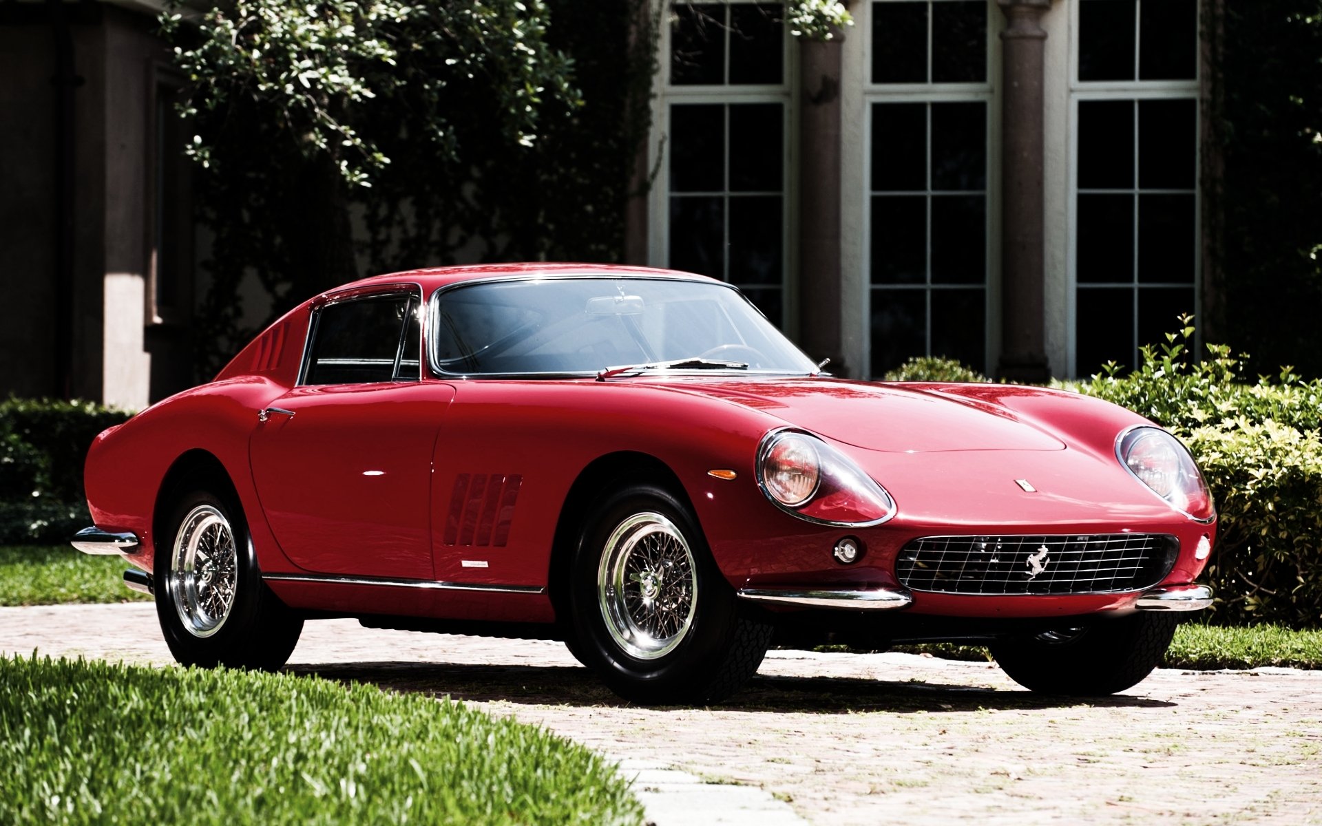 ferrari gtb 1964 ferrari czerwony supersamochód przód