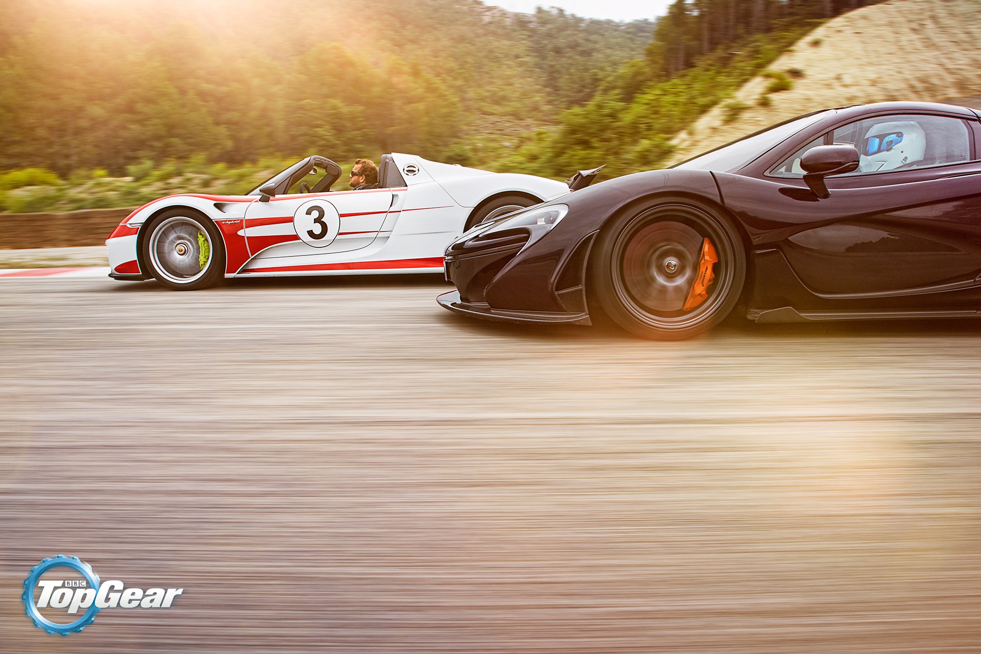 mclaren р1 porsche паук скорость солнце суперкары top gear